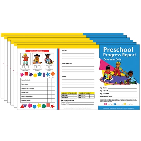 Hayes Publishing Preschool Progress Report, 1 year olds, 60PK PRC09